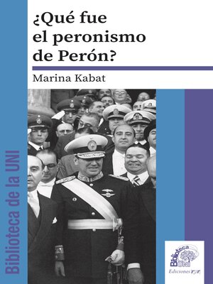 cover image of Què fue el peronismo de Perón